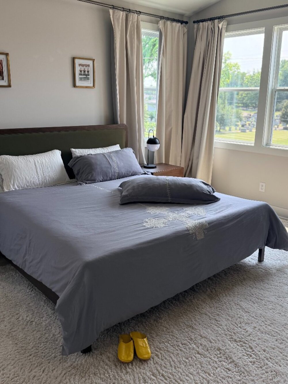 Hand Embroidered King Duvet + Shams